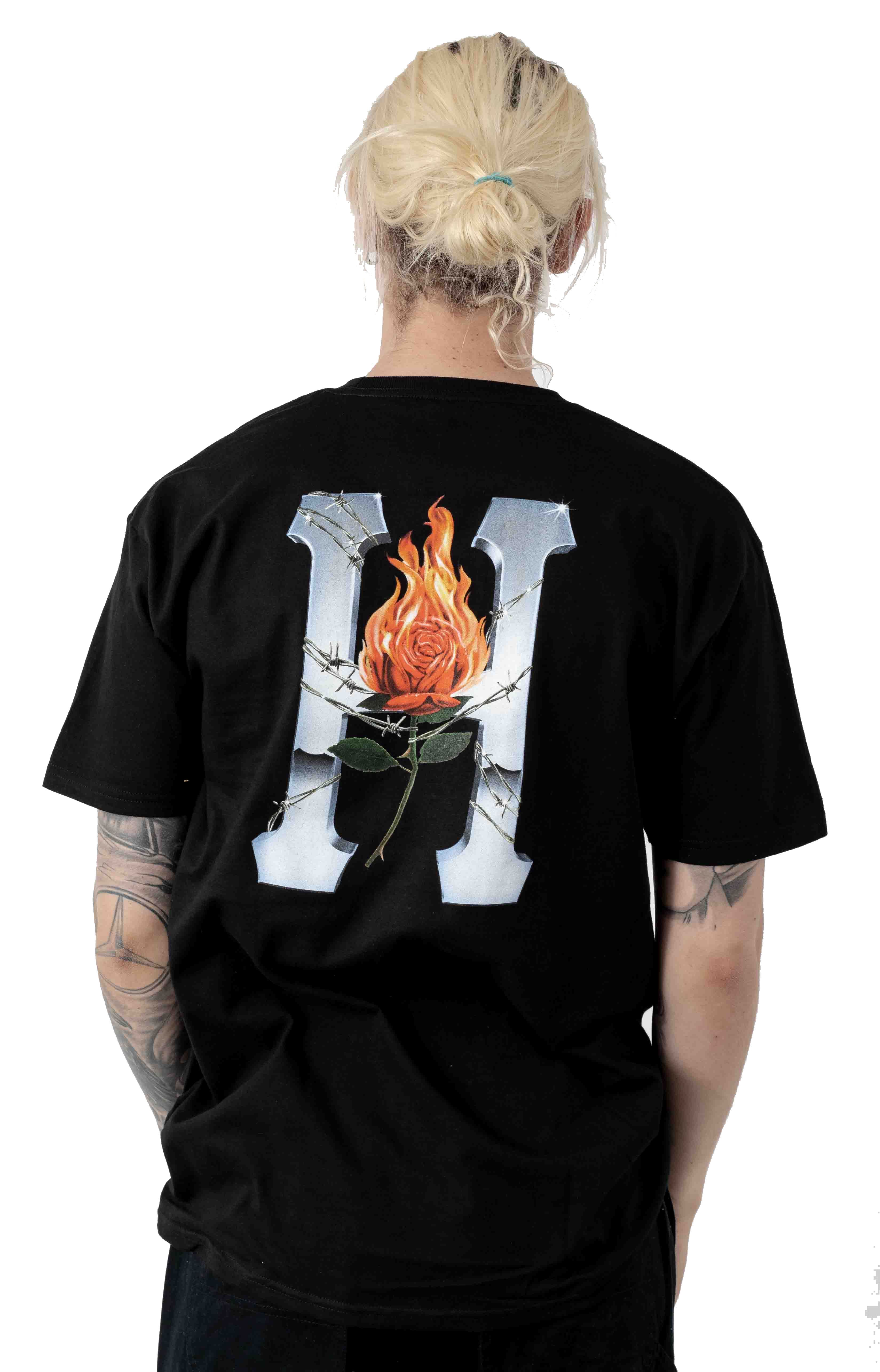 Huf Ember Rose Graphic Tee - Jet Black